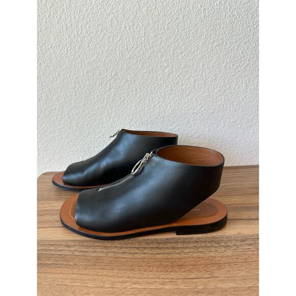 Céline Black Leather Zipper Gladiator Sandals 38 - Picture 3 of 3